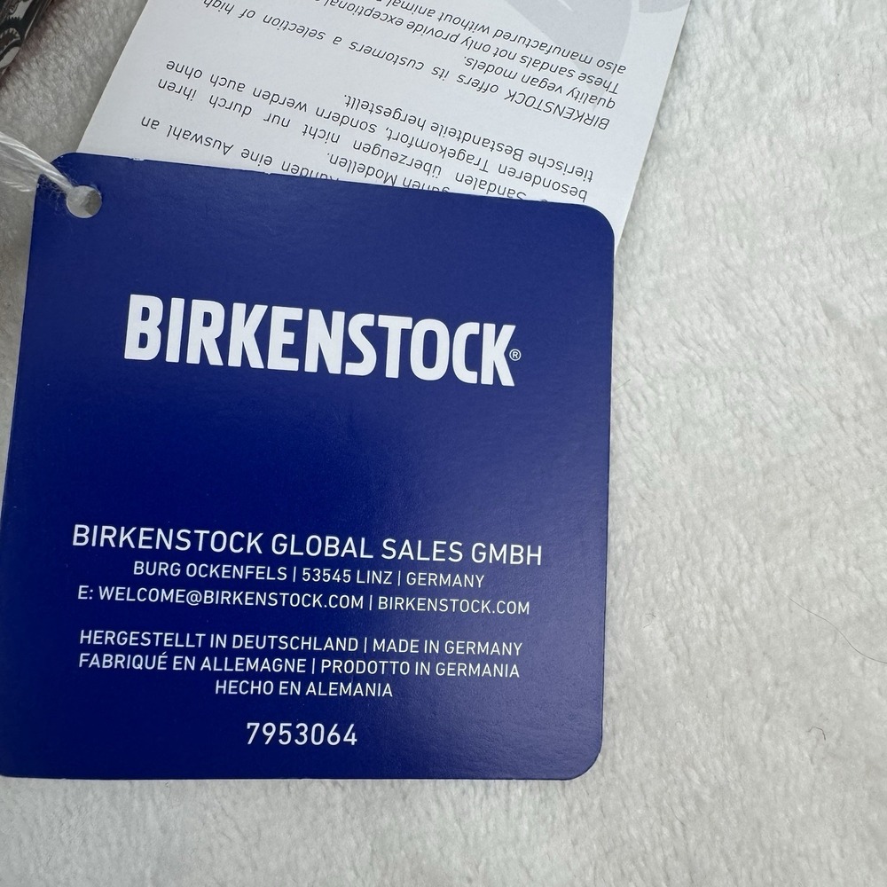 Birkenstock Gizeh Sandals Women 37 Paisley Antique White Vegan Thong NWOB - Picture 9 of 14